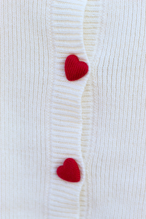 Heart Button Sweater