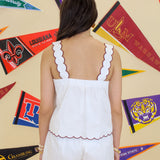 Embroidered Football Tank