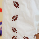 Embroidered Football Shorts