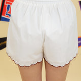 Embroidered Football Shorts