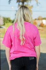 Snow Cheetah Tee-Pink