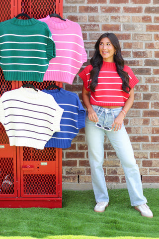 Collegiate Stripe Sweater