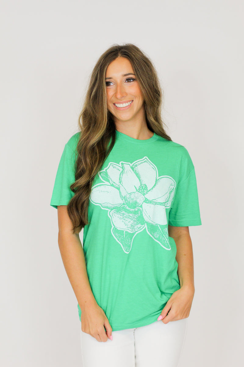 Mr. P's Magnolia Tee-Green