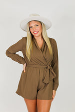 All About You Romper-Brown