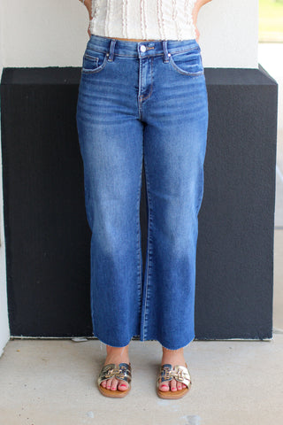 Wrenley Mid Rise Wide Leg Jeans