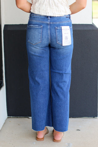 Wrenley Mid Rise Wide Leg Jeans