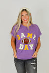 Game Day Patch Tee-Purple