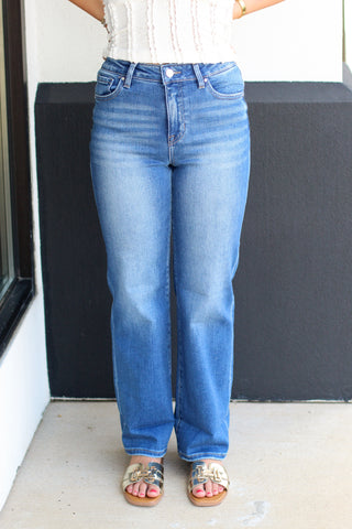 Haven Mid Rise Straight Leg Jeans