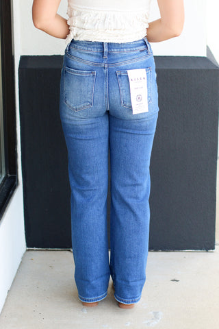 Haven Mid Rise Straight Leg Jeans