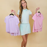 Polo and Pleated Skirt Set