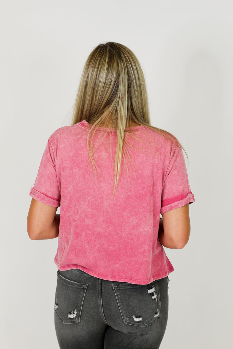 Just for You Top-Hot Pink