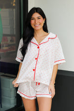 Heart Button PJ Set