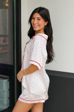 Heart Button PJ Set