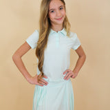 Polo and Pleated Skirt Set