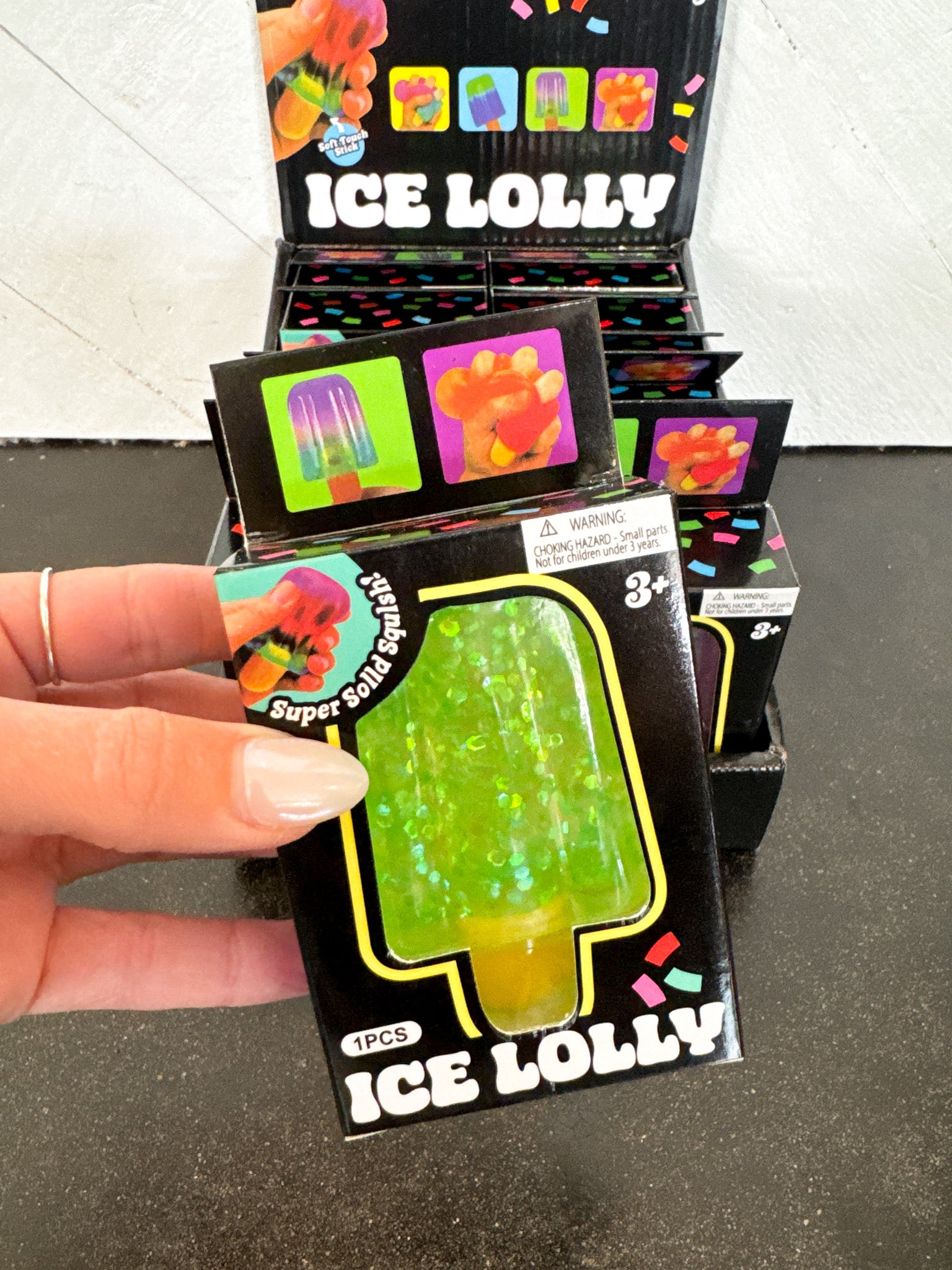 Glitter Popsicle Squishy Toy