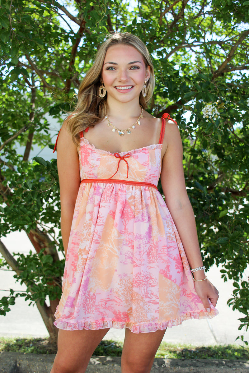 Tie Shoulder Dress