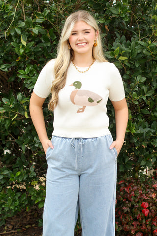 Duck Graphic Sweater