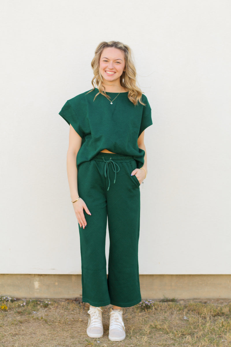 Trendy Tina Pants-Emerald