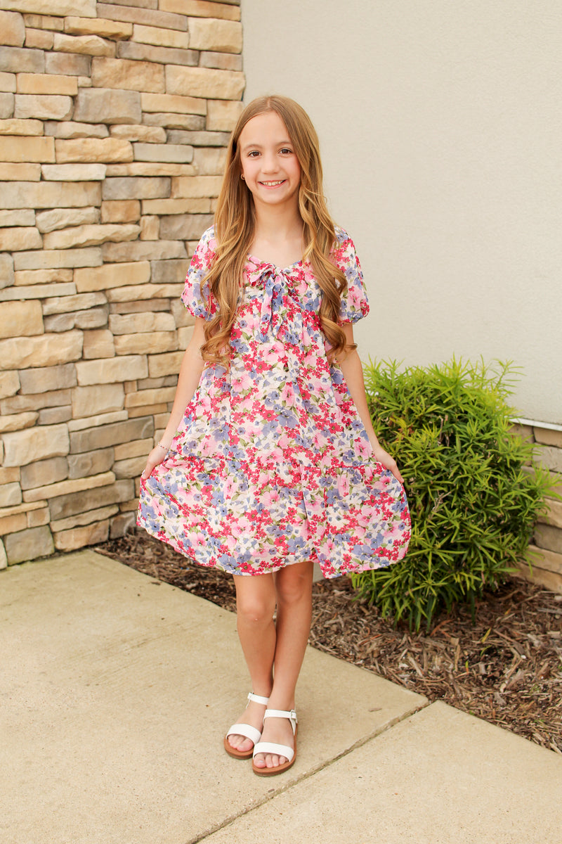 So Girly in Florals Dress