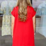 Comfy Mock Neck Dress