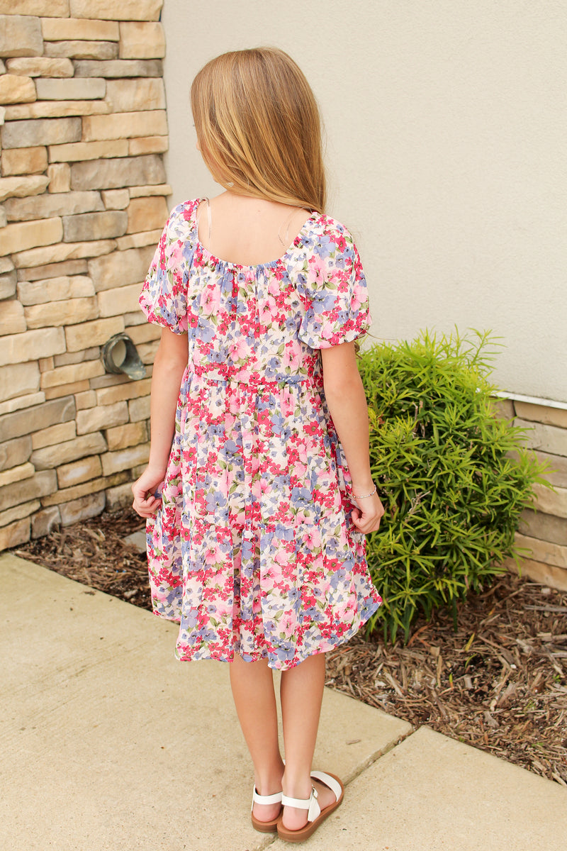 So Girly in Florals Dress
