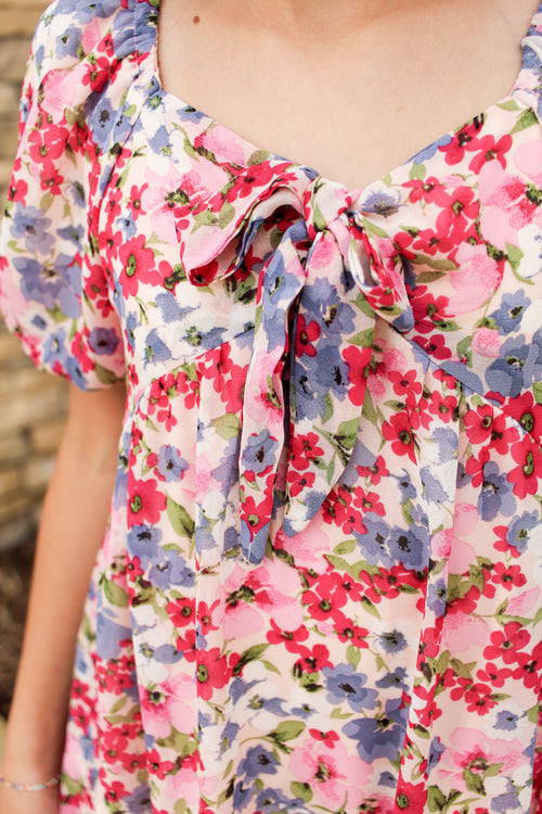 So Girly in Florals Dress