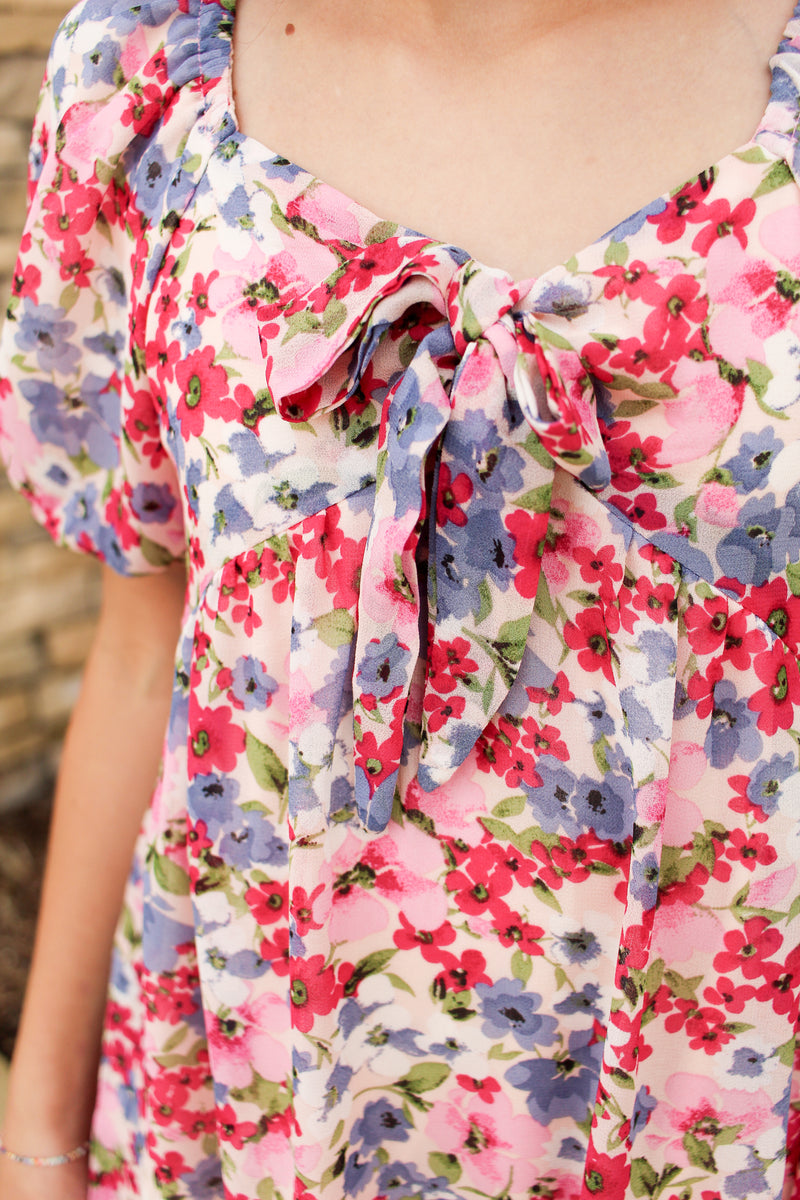 So Girly in Florals Dress