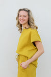 Trendy Tina Top-Chartreuse