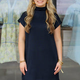 Comfy Mock Neck Dress