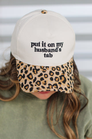 On my Husband's Tab Hat