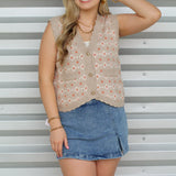 Tiny Florals Sweater Vest