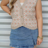 Tiny Florals Sweater Vest