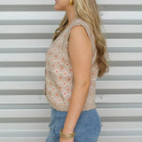 Tiny Florals Sweater Vest