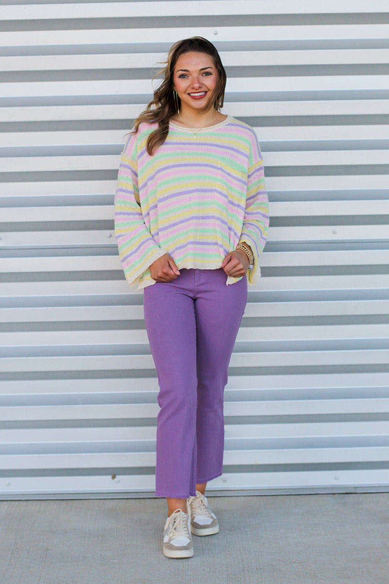 Pastel Stripes Sweater