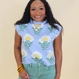 Happy in Flowers Sweater Top