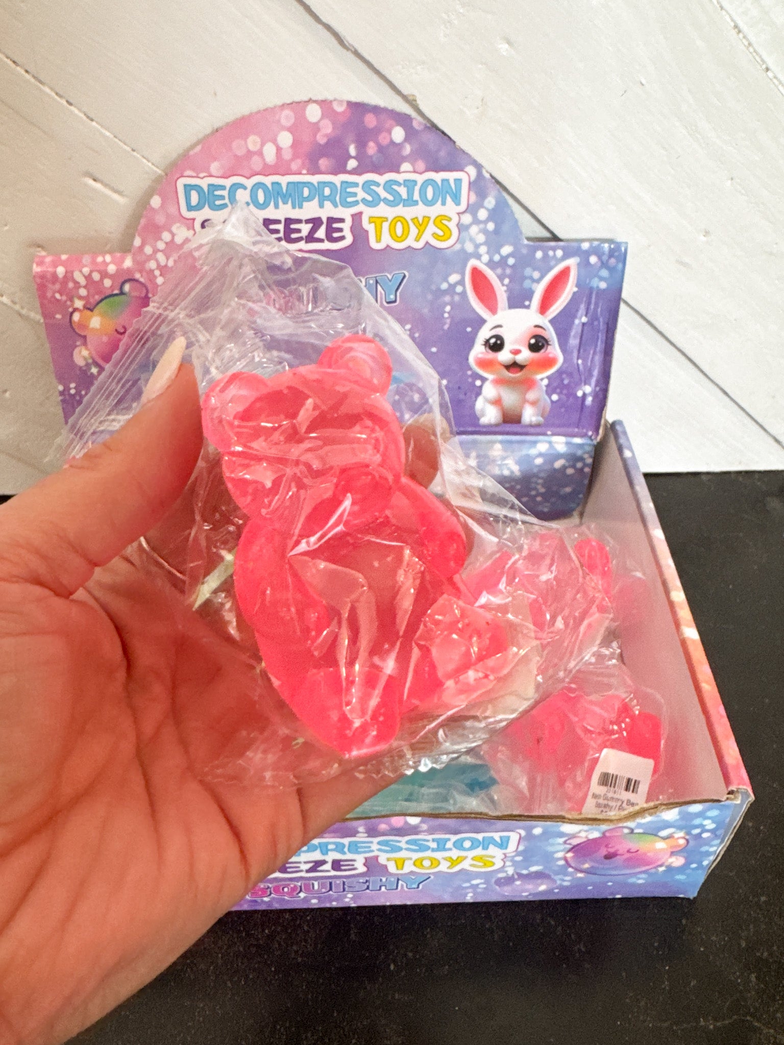 Neon Gummy Bear Squishy
