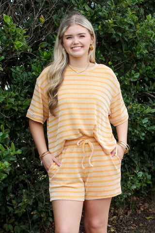 Raised Ribbed Stripe Set