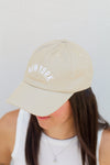 All Around the World Ball Cap-Nude/NY