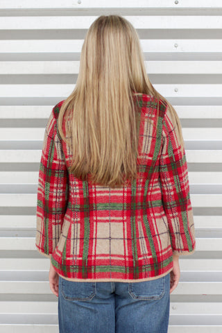 Festive Plaid Sweater