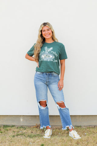 Mr. P's Parish Pralines Tee-Evergreen