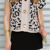 Bold Gold Button Sweater Vest