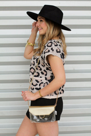 Bold Gold Button Sweater Vest