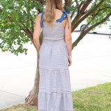 Sweetest Smocked Striped Midi Dress