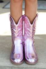 Tween Elk-1K Boots-Pink Metallic
