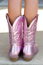 Tween Elk-1K Boots-Pink Metallic
