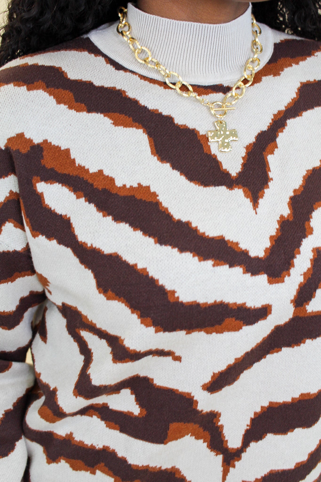 Newest Tiger Print Sweater