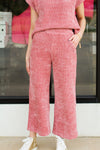 Cute Chenille Pants-Blush