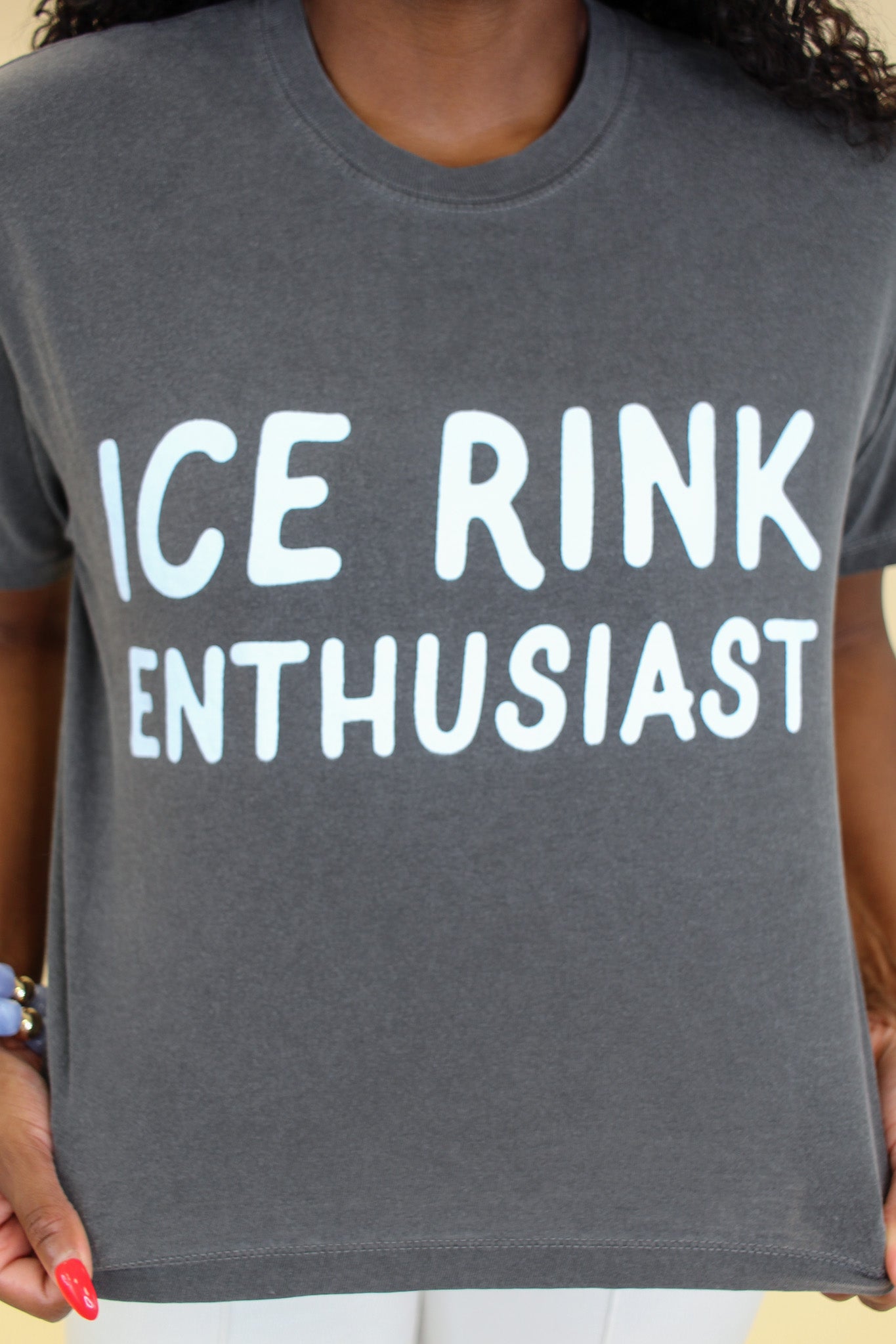 Ice Rink Enthusiast Crop Tee