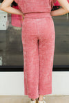 Cute Chenille Pants-Blush