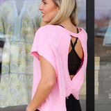 Active Girl Open Back Top